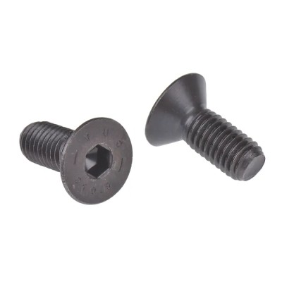 RS PRO Plain Steel Hex Socket Countersunk Screw M8 x 20 mm Hex Socket Head DIN 7991 Grade 10.9 Black Self-Colour 281-552