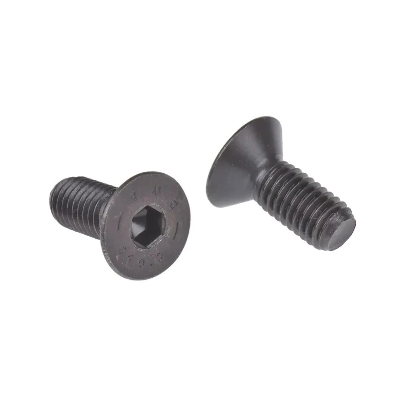 RS PRO Plain Steel Hex Socket Countersunk Screw M8 x 20 mm Hex Socket Head DIN 7991 Grade 10.9 Black Self-Colour 281-552