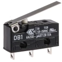 ZF Lever Micro Switch, Solder Terminal, 6A, 250 V AC, SPDT, IP50, DB1C-A1LC