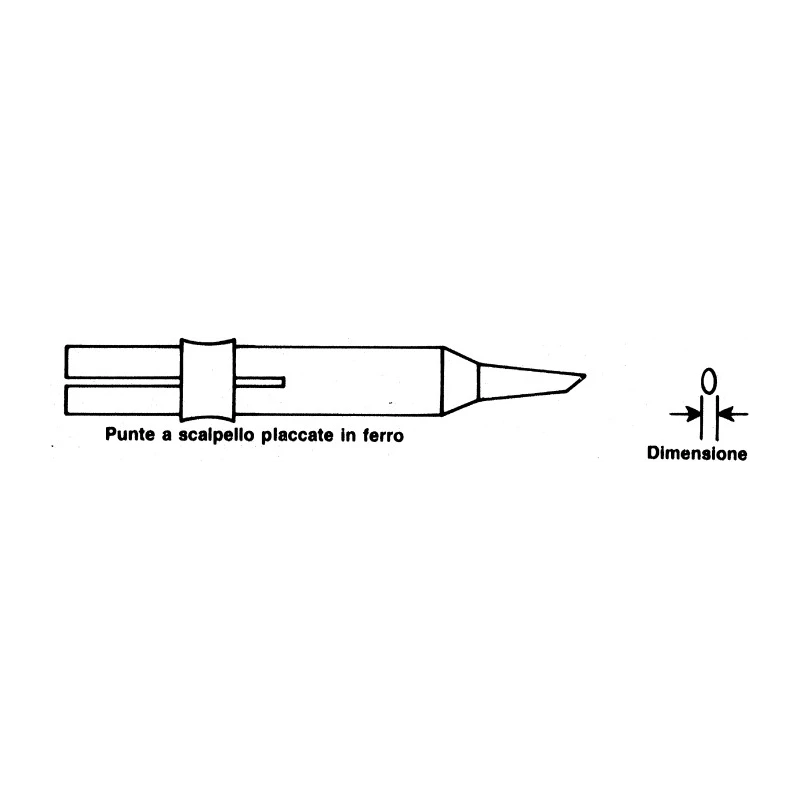 Antex Electronics 0.5 mm Straight Conical Soldering Iron Tip for Antex CS/TCS Series B110530
