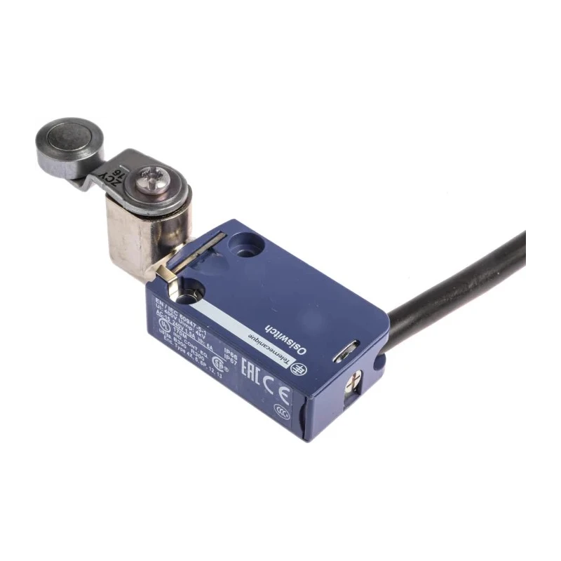 Telemecanique Sensors OsiSense XC Series Roller Lever Limit Switch, 1 NO/1 NC, IP68, IP67, IP66, Zinc Alloy XCMD2116L1