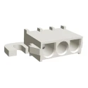 TE Connectivity Universal MATE-N-LOK Series PCB Header Right Angle Through Hole, 3 Contacts, 6.35 mm Pitch, 19A 1-350943-0