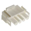 TE Connectivity Universal MATE-N-LOK Male Connector Housing 6.35mm Pitch 4 Way 1 Row Straight Nylon 350779-4