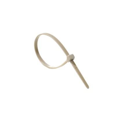 HellermannTyton Cable Tie, Non-Releasable, 145 mm x 3.4 mm, Beige Polyetheretherketone, -55°C to 118-00032 PT2A-PEEK-BGE