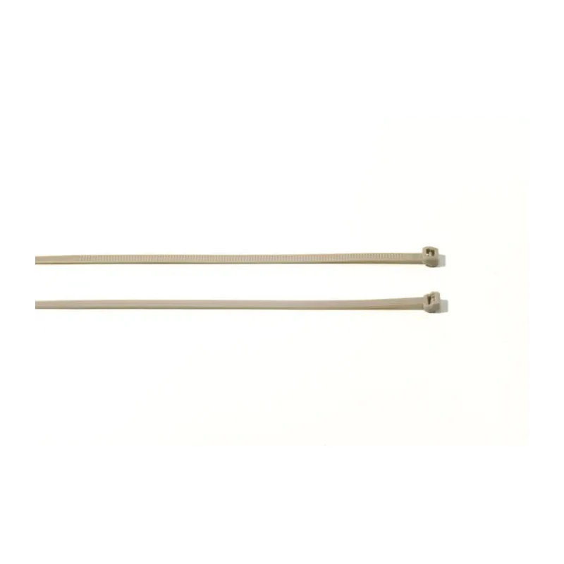 HellermannTyton Cable Tie, Non-Releasable, 145 mm x 3.4 mm, Beige Polyetheretherketone, -55°C to 118-00032 PT2A-PEEK-BGE