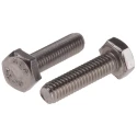 RS PRO Plain Stainless Steel Hex Bolt M4 x 16 mm DIN 933 520-021