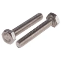 RS PRO Hex Bolt, Stainless Steel, M4 x 25 mm, Grade A2, Plain Finish 520-043