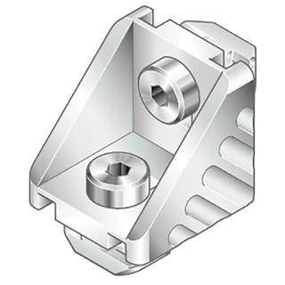 Bosch Rexroth M8 Foundation Bracket, Connecting Component, Aluminium, Strut Profile 45 mm, Groove Size 10 mm, 3842551608