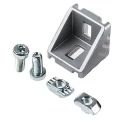 Bosch Rexroth M8 Foundation Bracket, Connecting Component, Aluminium, Strut Profile 45 mm, Groove Size 10 mm, 3842551608