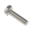 RS PRO Stainless Steel Hex Bolt M8 x 30 mm DIN 933 520-223