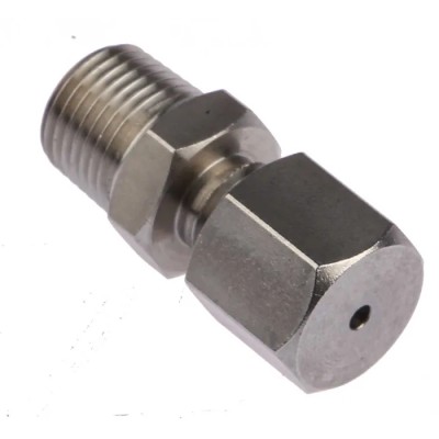 RS PRO Compression Fitting for Thermocouple or PRT Probe Stainless Steel BSPT 286-743