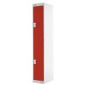 RS PRO 2 Door Steel Red Industrial Locker 1800 mm x 300 mm x 450 mm 521-342