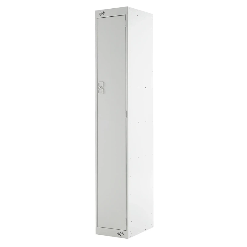 RS PRO 1 Door Steel Grey Industrial Locker 1800 mm x 300 mm x 300 mm 521-493