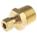 RS PRO Brass Compression Fitting for Thermocouple or PRT Probe, BSPT Thread, RoHS, 286-771