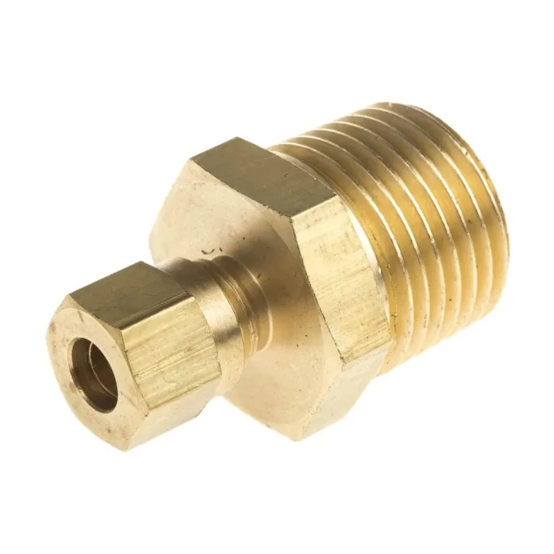 RS PRO Brass Compression Fitting for Thermocouple or PRT Probe, BSPT Thread, RoHS, 286-771