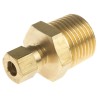 RS PRO Brass Compression Fitting for Thermocouple or PRT Probe, BSPT Thread, RoHS, 286-771