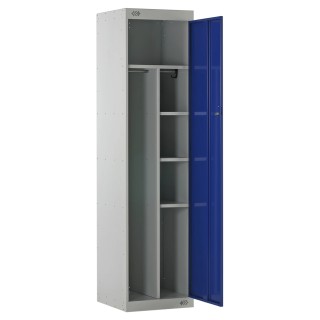 RS PRO Steel Locker, 1 Door, 6 Compartments, Blue, 1800x450x450 mm 521-500