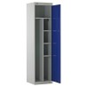 RS PRO Steel Locker, 1 Door, 6 Compartments, Blue, 1800x450x450 mm 521-500