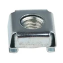 RS PRO Steel Metric Cage Nut M6 Zinc Plated, Spring Steel Cage, Front Panel Mounting 523-121