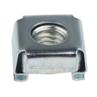 RS PRO Steel Metric Cage Nut M6 Zinc Plated, Spring Steel Cage, Front Panel Mounting 523-121