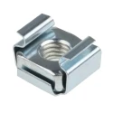 RS PRO Steel Metric Cage Nut M6 Zinc Plated, Spring Steel Cage, Front Panel Mounting 523-121