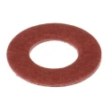 RS PRO Vulcanised Fibre Washers M6 Red RoHS 12.5mm OD 6.4mm ID 0.8mm Thickness 526-388