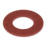 RS PRO Vulcanised Fibre Washers M6 Red RoHS 12.5mm OD 6.4mm ID 0.8mm Thickness 526-388