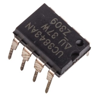 Texas Instruments 8-Pin PDIP PWM Controller 5-Channel, 500kHz, 125V, Current Mode, Through Hole UC3843AN