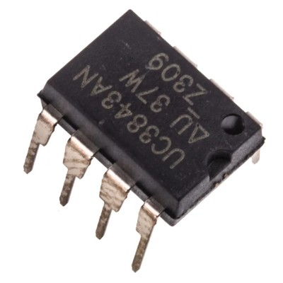 Texas Instruments 8-Pin PDIP PWM Controller 5-Channel, 500kHz, 125V, Current Mode, Through Hole UC3843AN