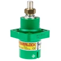 ITT Cannon Veam Powerlock IP67 Green Panel Mount Industrial Power Connector, 1P, 400A, 1.0kV, Straight, NPS-E-GN-T4