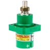ITT Cannon Veam Powerlock IP67 Green Panel Mount Industrial Power Connector, 1P, 400A, 1.0kV, Straight, NPS-E-GN-T4