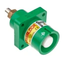 ITT Cannon Veam Powerlock IP67 Green Panel Mount Industrial Power Connector, 1P, 400A, 1.0kV, Straight, NPS-E-GN-T4