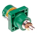 ITT Cannon Veam Powerlock IP67 Green Panel Mount Industrial Power Connector, 1P, 400A, 1.0kV, Straight, NPS-E-GN-T4
