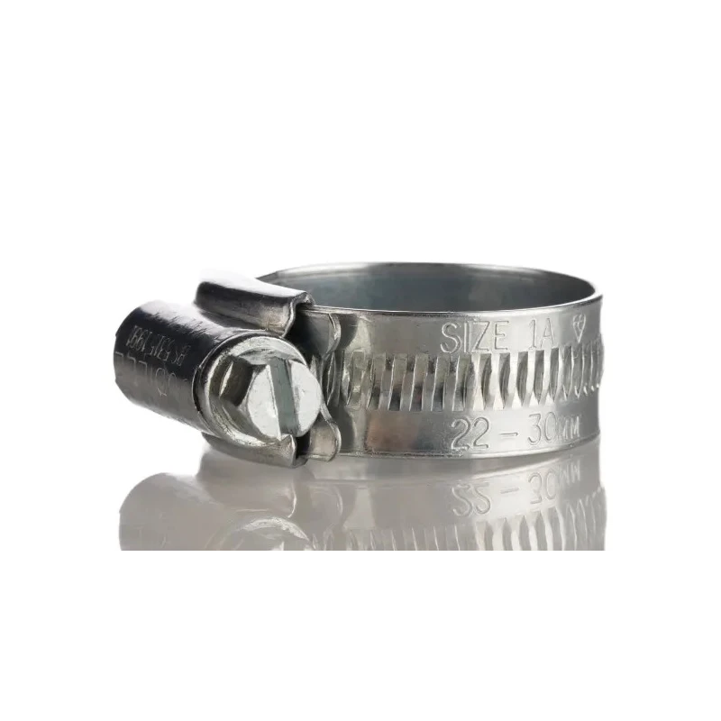 HI-GRIP Stainless Steel Worm Drive Hose Clip, Slotted Hex Screw, 17–25 mm ID, Zinc Plated HGS25BP