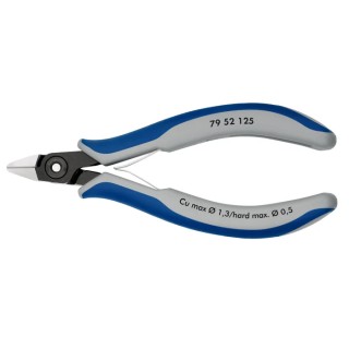 Knipex Bevel Side Cutter, End Cutting Nipper 11mm Jaw Width, 125mm Length, Precision, Steel Jaws 79 52 125 RS