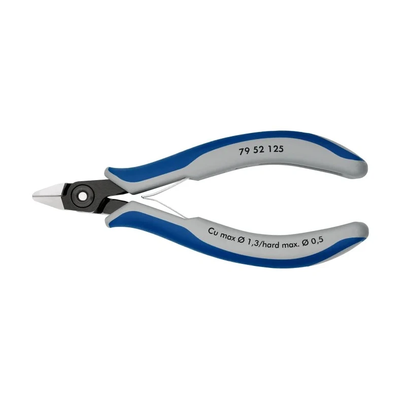 Knipex Bevel Side Cutter, End Cutting Nipper 11mm Jaw Width, 125mm Length, Precision, Steel Jaws 79 52 125 RS