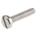 RS PRO Slot Pan Head Machine Screw, M4 Thread, 20 mm Length, A2 Stainless Steel, Slotted Drive, DIN 85, 527-050