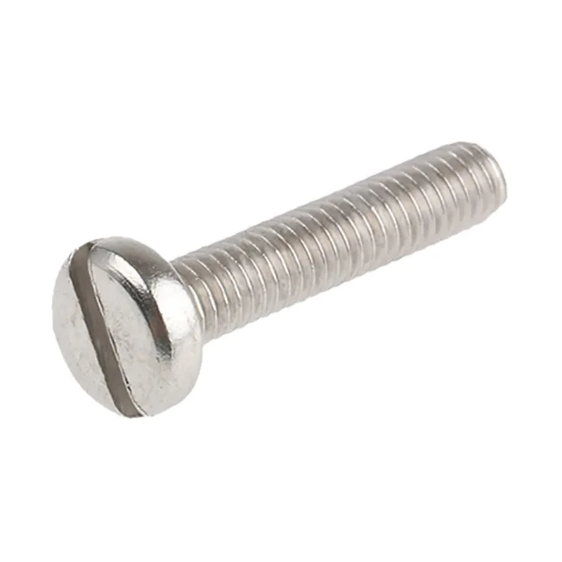 RS PRO Slot Pan Head Machine Screw, M4 Thread, 20 mm Length, A2 Stainless Steel, Slotted Drive, DIN 85, 527-050