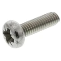 RS PRO Pozidriv Pan Head Machine Screw A2 Stainless Steel M3.5x12mm Plain DIN 7985 528-788