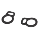 RS PRO Steel External Circlip 2.8 mm Groove, For 3 mm Shaft, 0.4 mm Ring Thickness, Phosphated, 7 mm OD 289-180