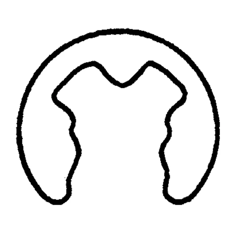 RS PRO Steel External Circlip 2.8 mm Groove, For 3 mm Shaft, 0.4 mm Ring Thickness, Phosphated, 7 mm OD 289-180