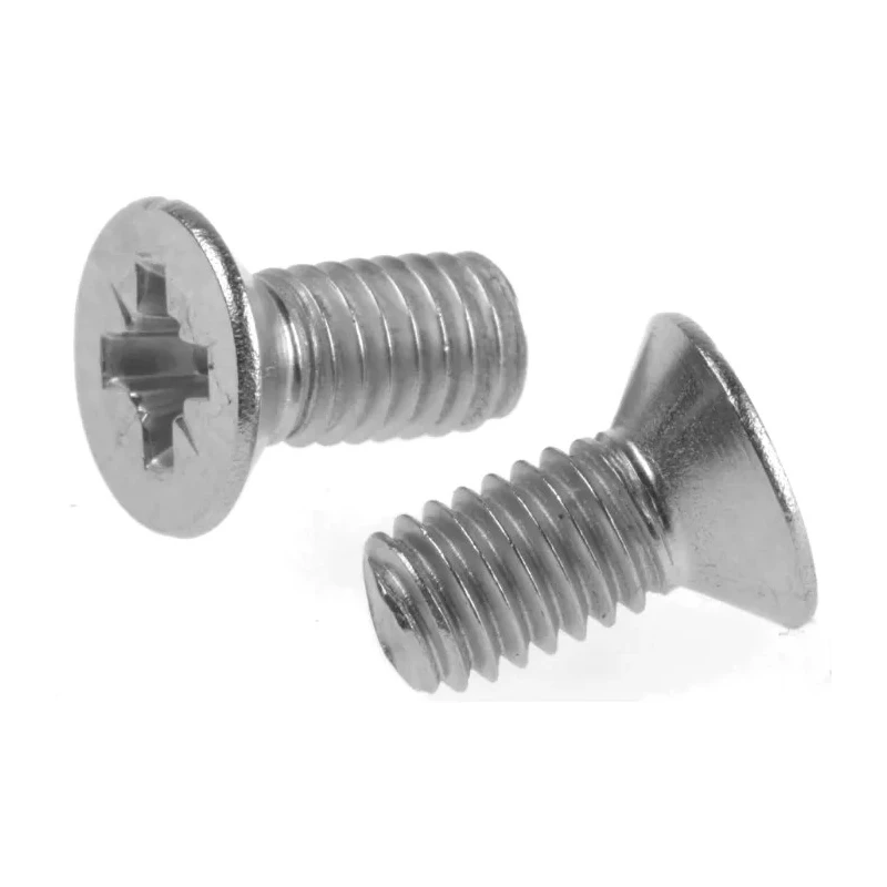 RS PRO Pozidriv Countersunk Stainless Steel Machine Screw M6, 12 mm A2 DIN 965 529-034