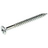 RS PRO Pozidriv Countersunk Steel Wood Screw, Bright Zinc Plated, Steel, 6 in Thread, 38.09 mm Length 529-090