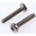 RS PRO Pozidriv Pan Head Stainless Steel Machine Screw M4 20mm, A2 Grade, DIN 7985, 528-845