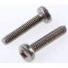 RS PRO Pozidriv Pan Head Stainless Steel Machine Screw M4 20mm, A2 Grade, DIN 7985, 528-845