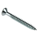 RS PRO Pozidriv Countersunk Steel Wood Screw, Bright Zinc-Plated, No. 8 Thread, 1.5 Inch Length, Steel, 529-129