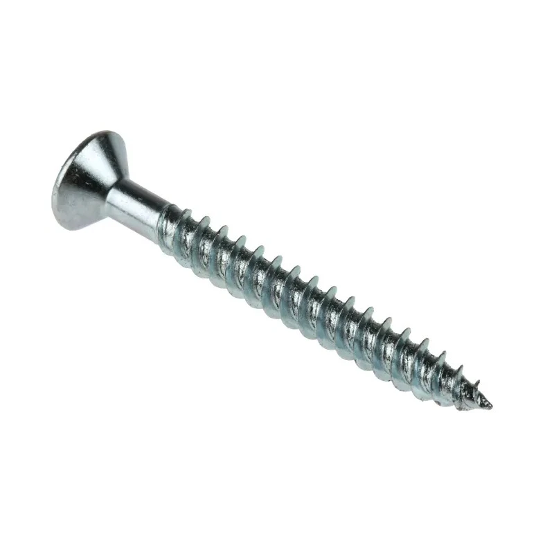 RS PRO Pozidriv Countersunk Steel Wood Screw, Bright Zinc-Plated, No. 8 Thread, 1.5 Inch Length, Steel, 529-129