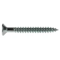 RS PRO Pozidriv Countersunk Steel Wood Screw, Bright Zinc-Plated, No. 8 Thread, 1.5 Inch Length, Steel, 529-129