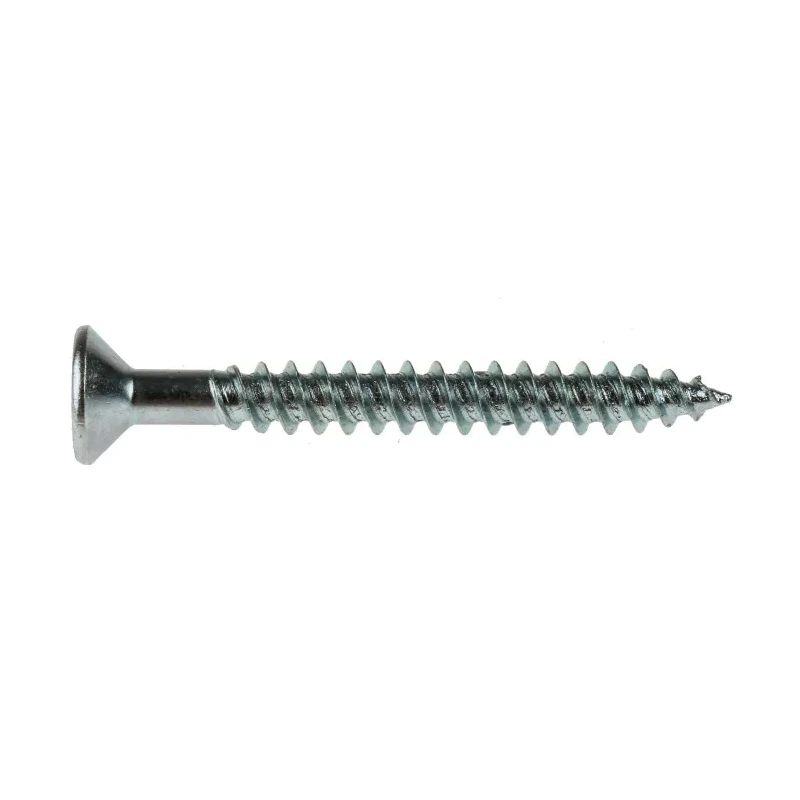 RS PRO Pozidriv Countersunk Steel Wood Screw, Bright Zinc-Plated, No. 8 Thread, 1.5 Inch Length, Steel, 529-129