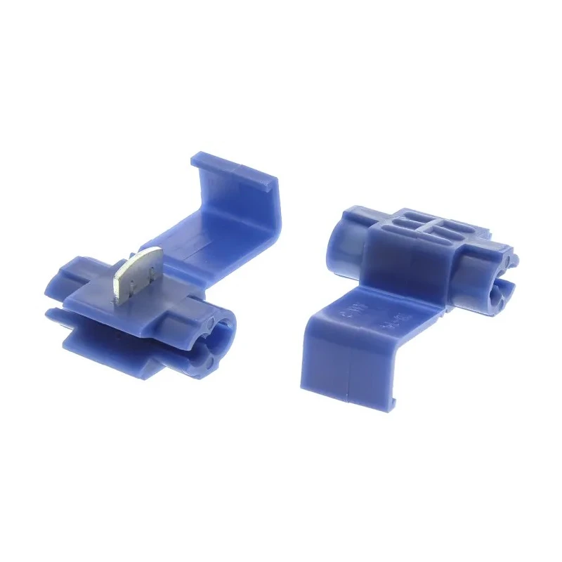 RS PRO Blue Insulated Tap Splice Connector 14 AWG, Polypropylene, Brass, 27mm Length, Model 531-352